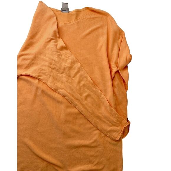 Chico's Long Sleeve V-Neck Sweater Orange Casual Relaxed Stretch Relaxed M - Picture 5 of 10